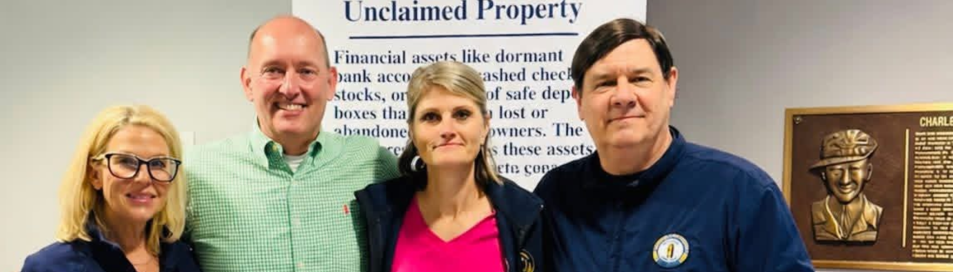 Unclaimed Property Team with Treasurer Metcalf at the KY State Fair.