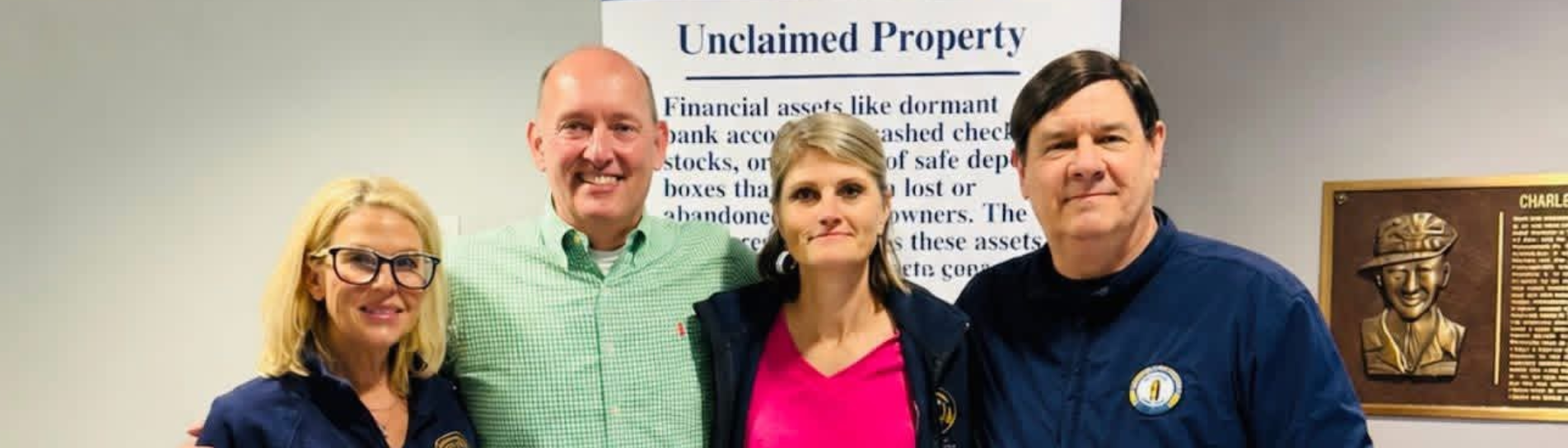 Unclaimed Property Team with Treasurer Metcalf at the KY State Fair.